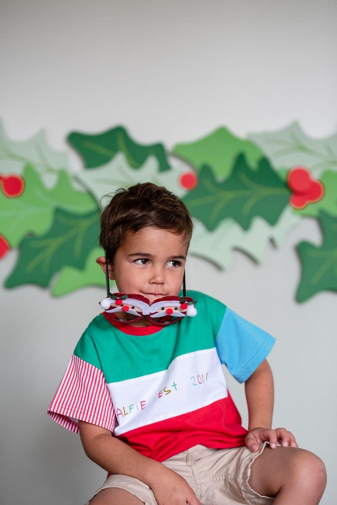 Sleigh Festive SZN with Alfie's Christmas Block Tee and Party Shirts