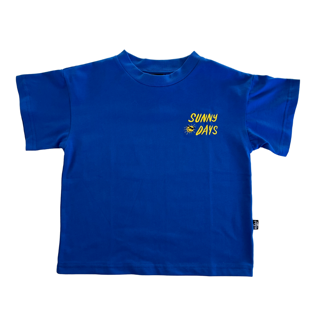 Alfie Sunny Days Blue Tee For Kids