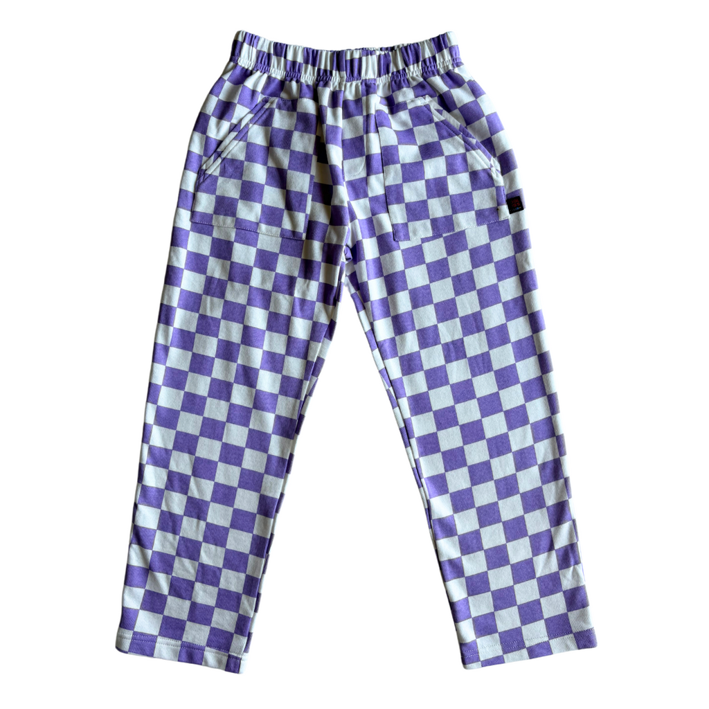 Grape Checker Pants