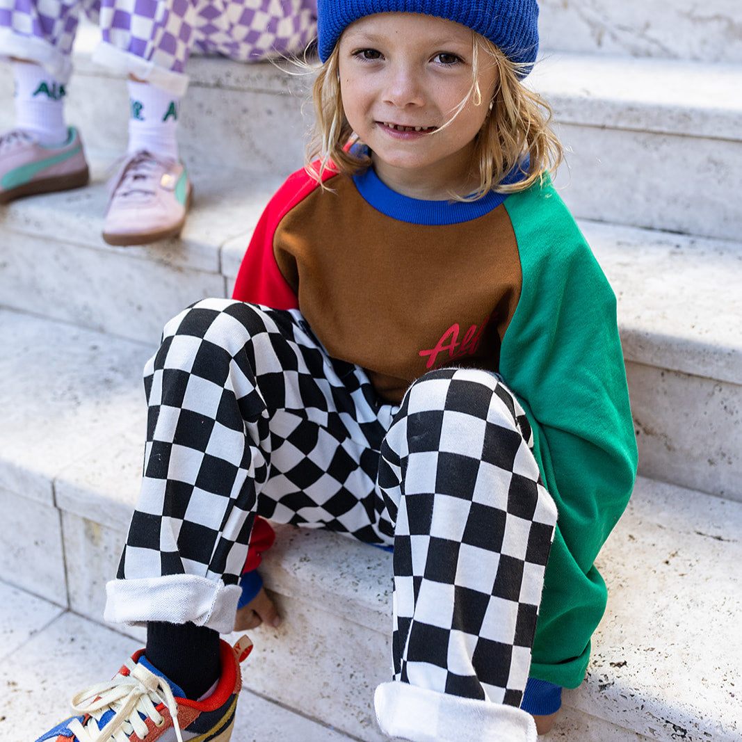 Alfie Kids Checker Finish Line Pants