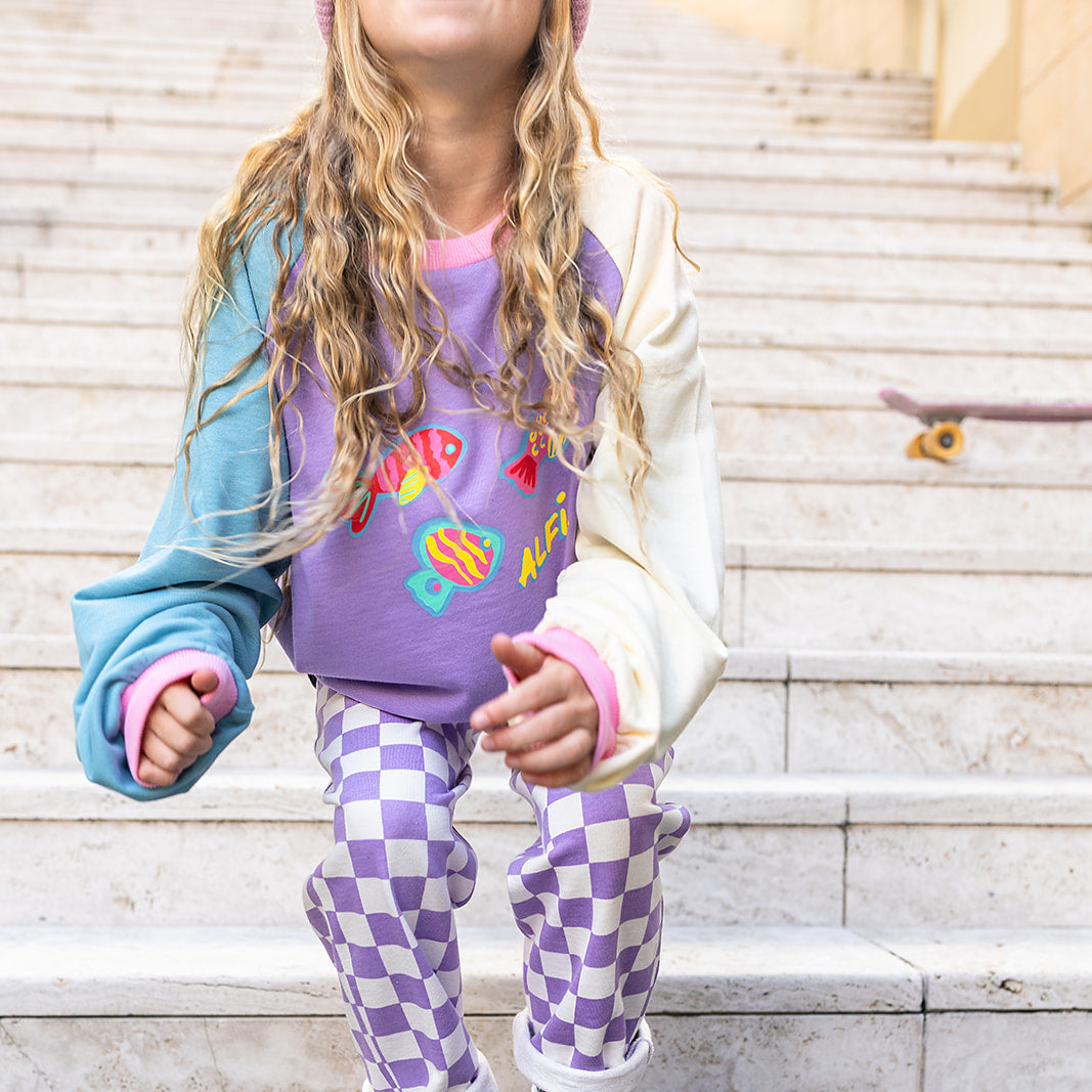 Alfie Kids Grape Fish Jumper