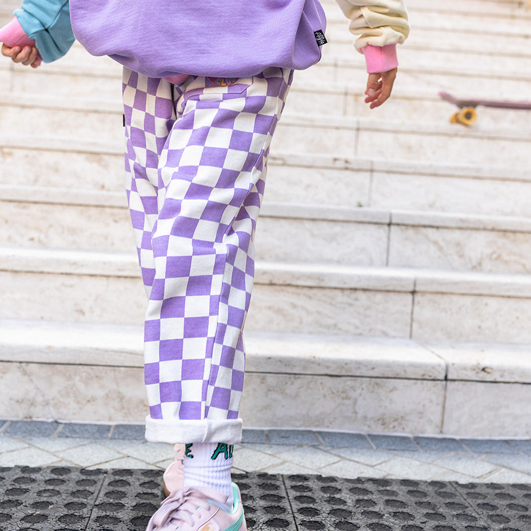 Alfie Kids Grape Checker Pants