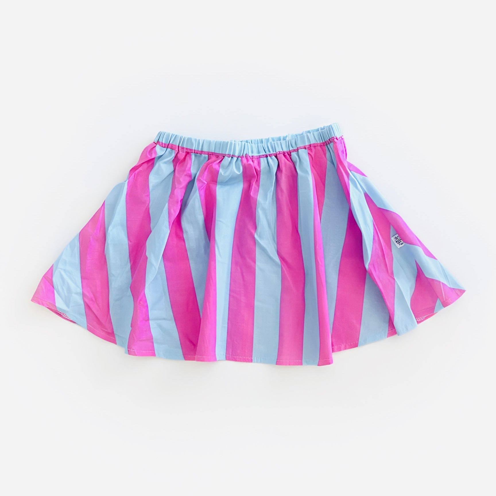 Alfie Girls Party Skirt Cotton Pink and Blue Stripe