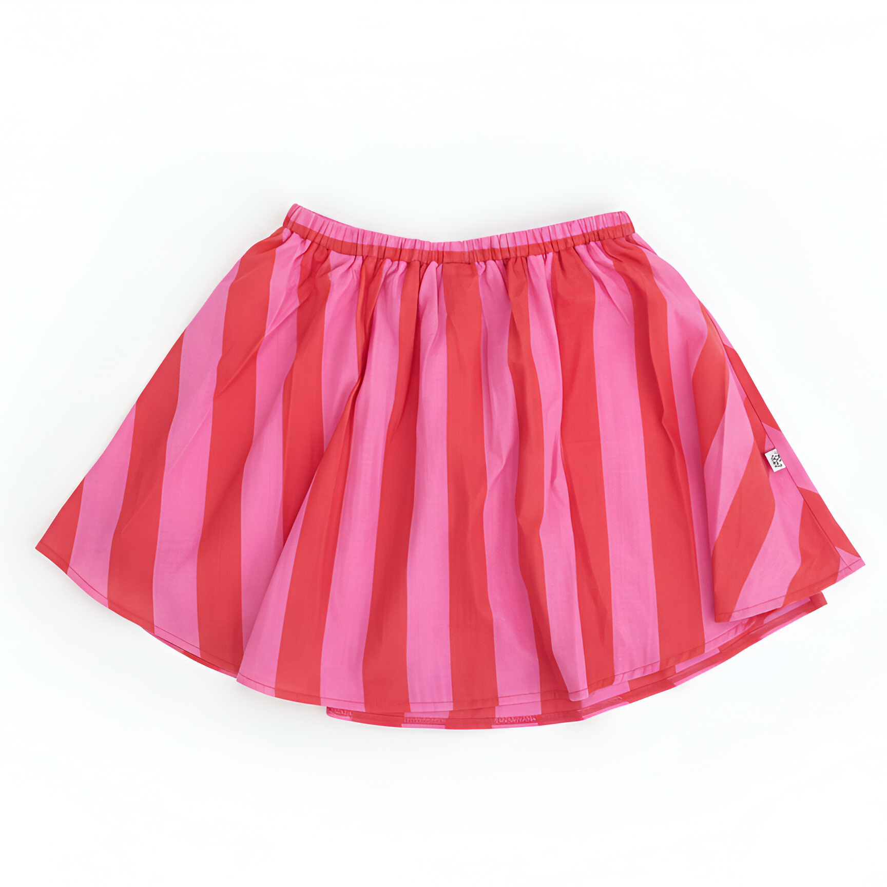 Alfie Girls Party Skirt Cotton Pink and Red Stripe