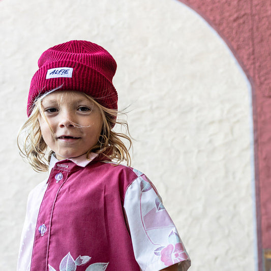 Alfie Kids Maroon Deep Red Beanie