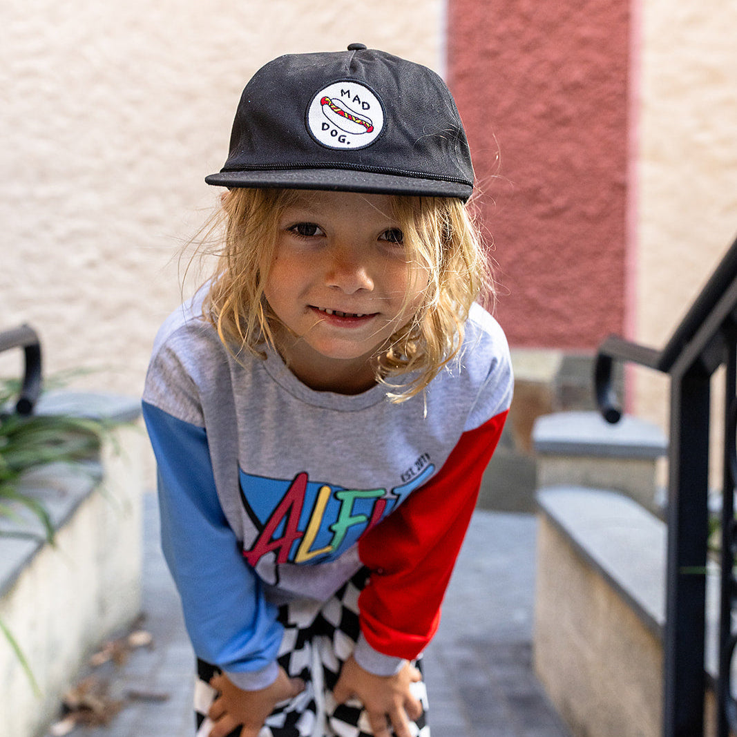Alfie Kids Grey Blue & Red Long Sleeve TShirt