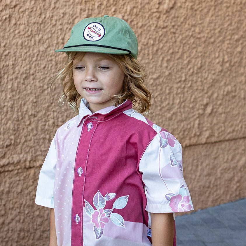 Alfie Kids Khaki Mad Dog Cotton Canvas Cap
