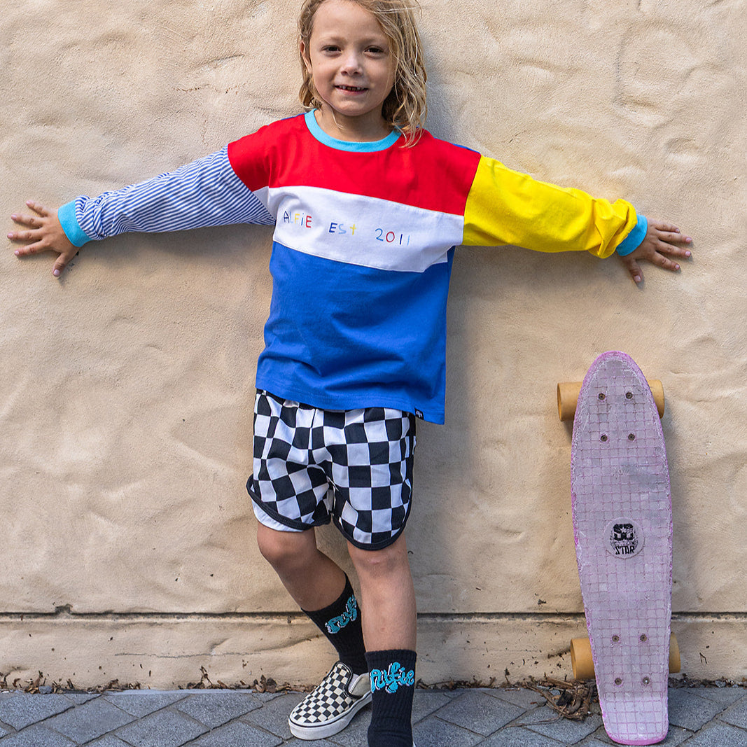Alfie Kids Prime Block Tee Long Sleeves