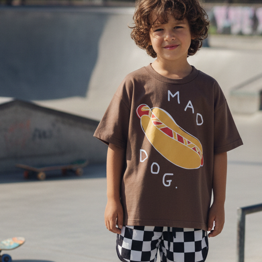 Alfie Brown Mad Dog Tee 0-16 Kids TShirt