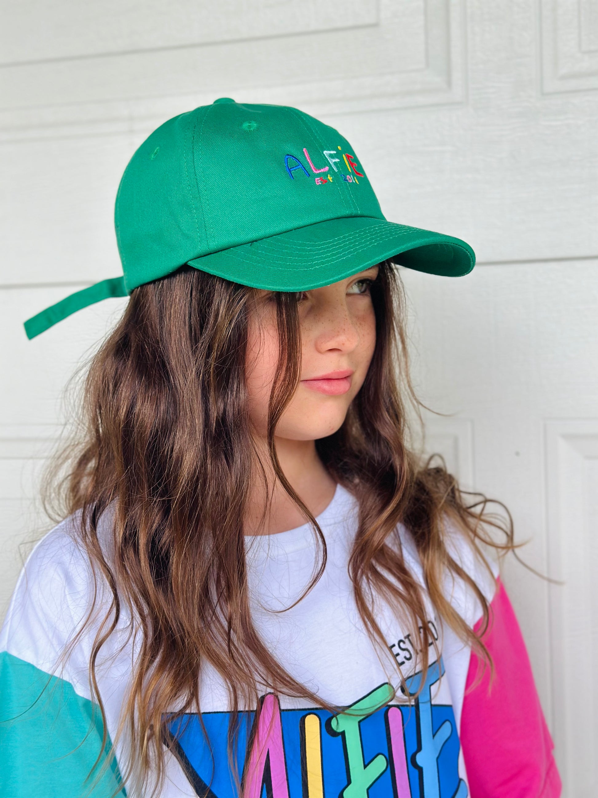 Alfie Green Logo Dad Cap For Kids and Adults