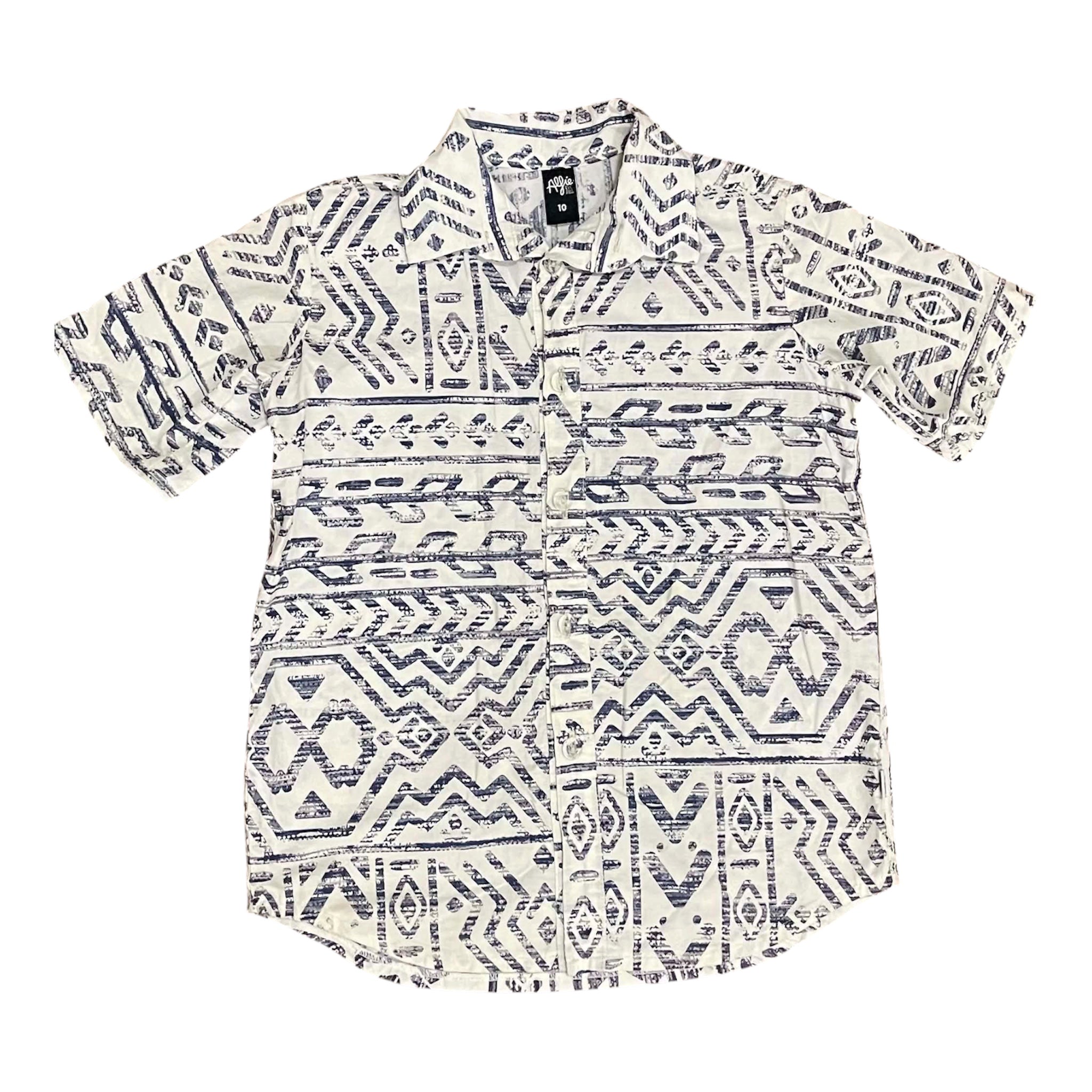 Blue Abstract Party Shirt