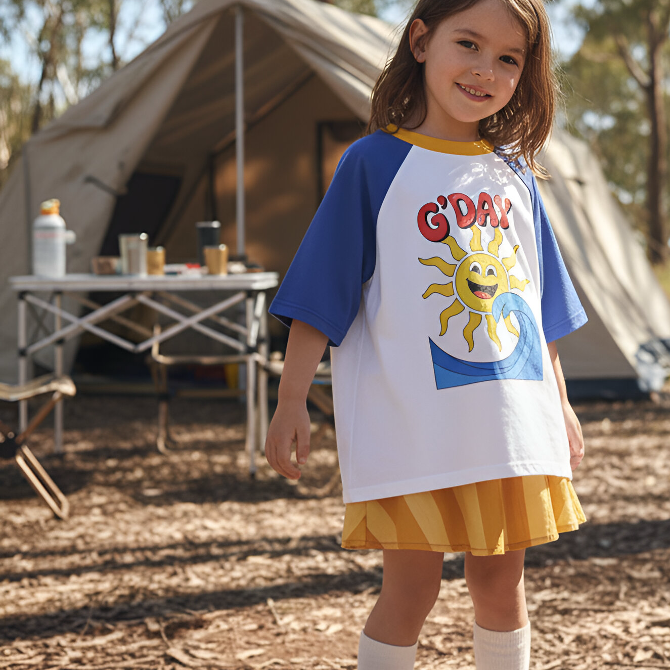 Alfie Sunflower Party Skirt Girls 2-10
