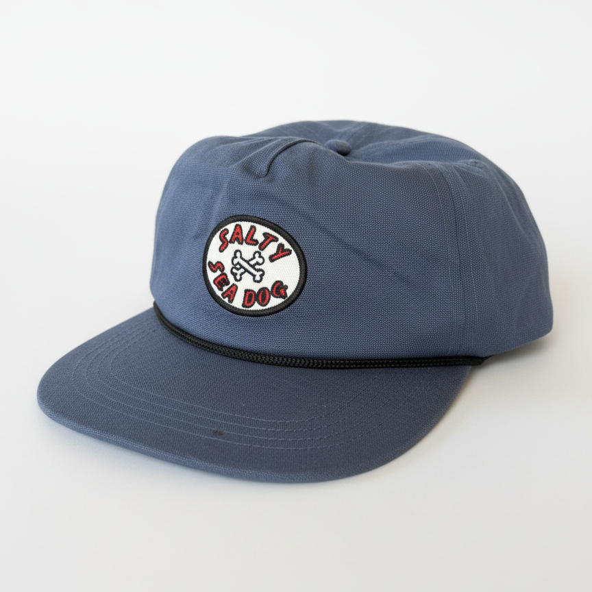 Navy Salty Sea Dog Cap