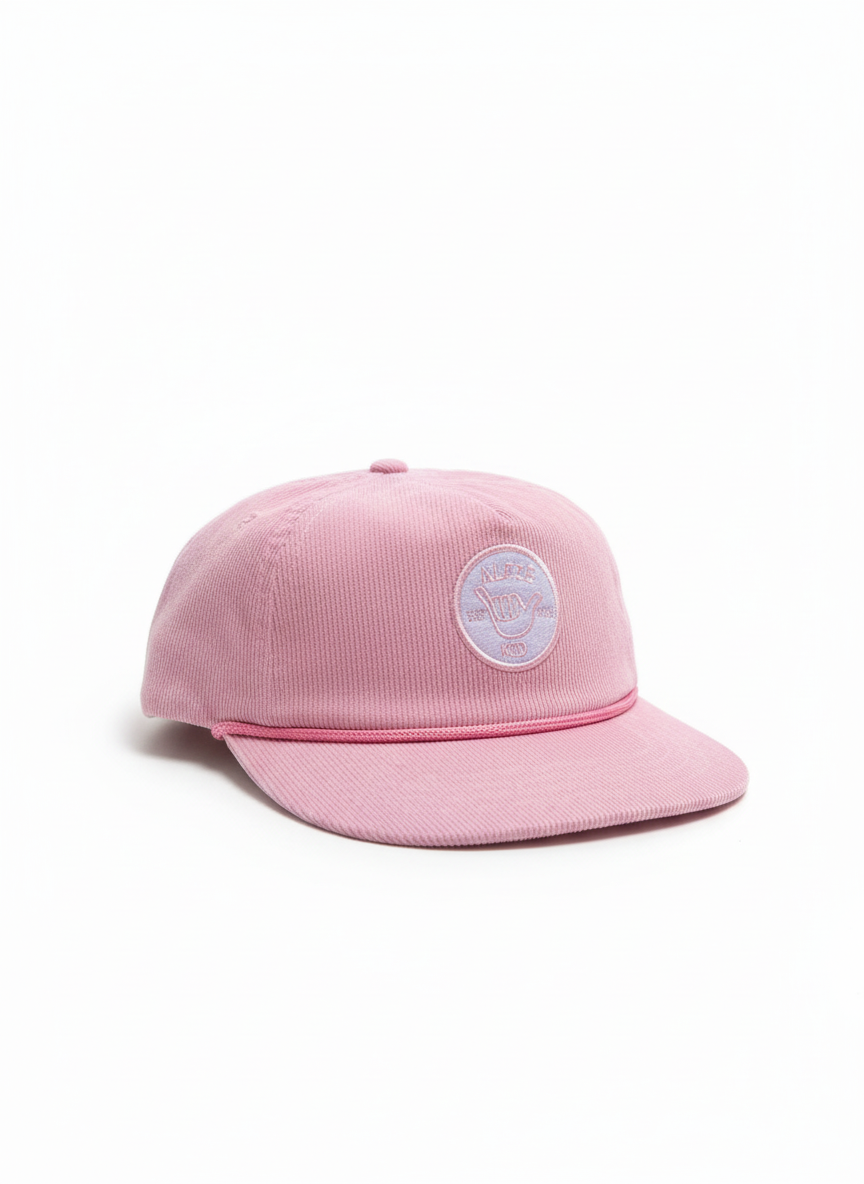 Pink Cord Shaka Cap Baby