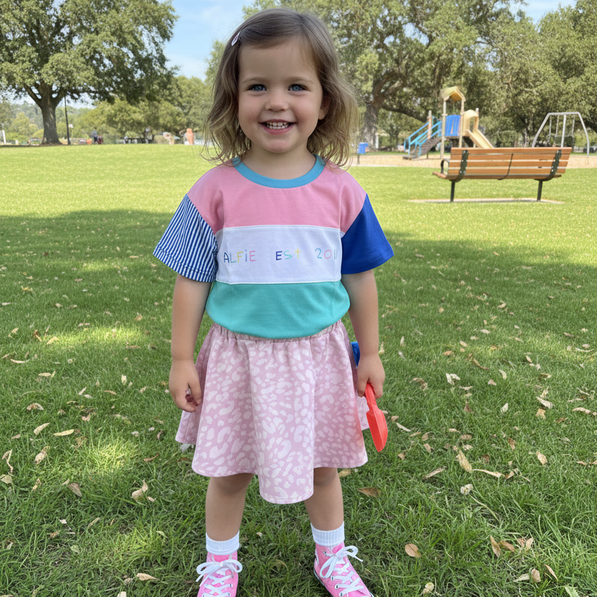 Pink Leopard Party Skirt