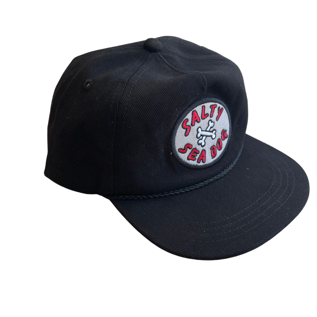 Shop Kids Fashion Online - Black Cap With Salty Sea Dog