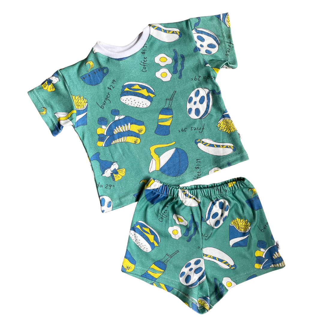 Alfie Green Diner Retro Set for Cool Kids - Like Bobo Choses