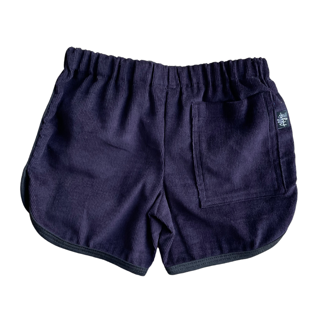 Alfie Midnight Drill Shorts For Kids