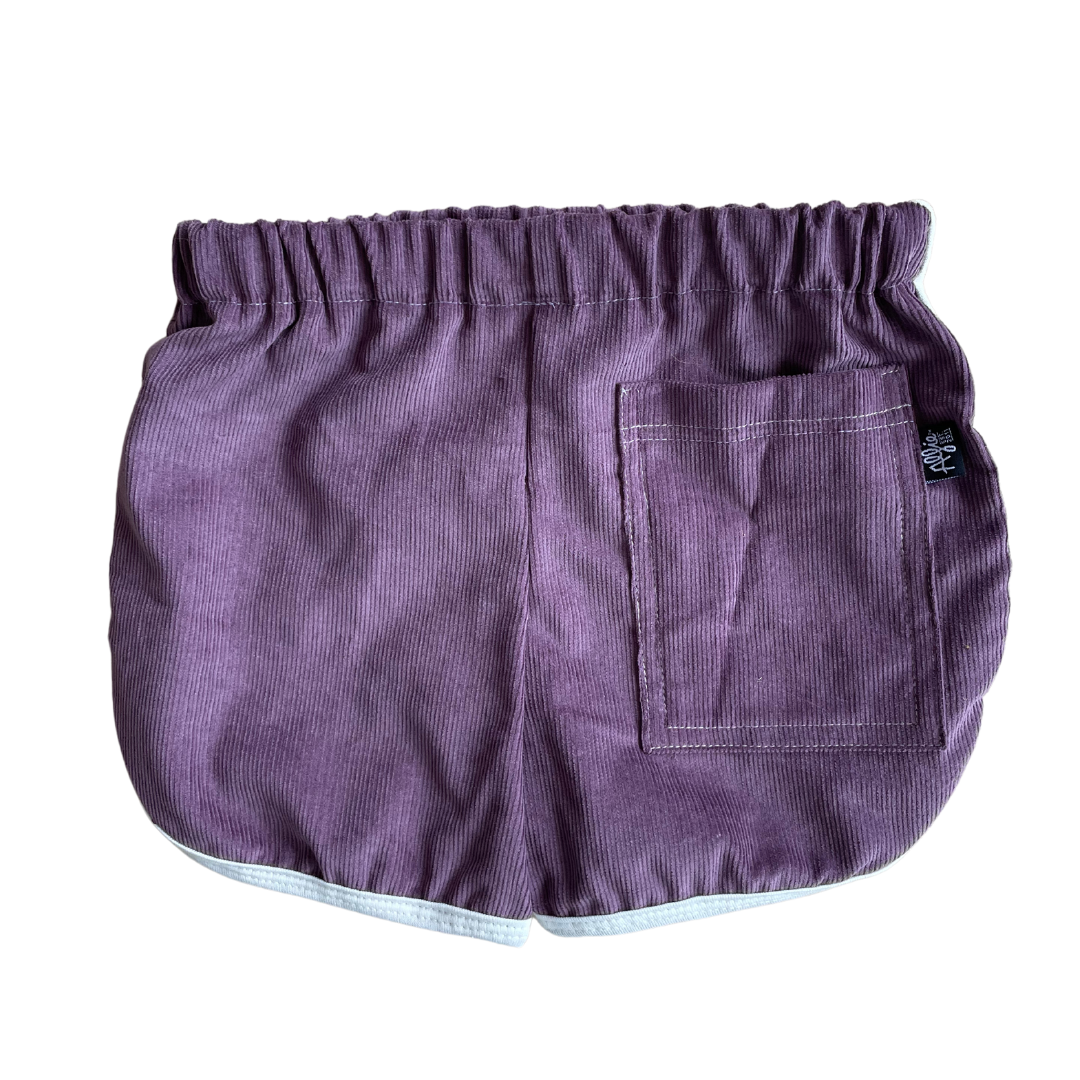 Purple Drill Shorts