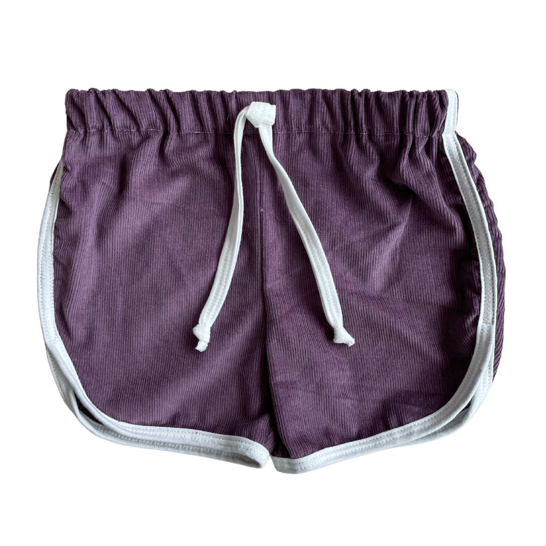 Alfie Purple Drill Shorts for ids