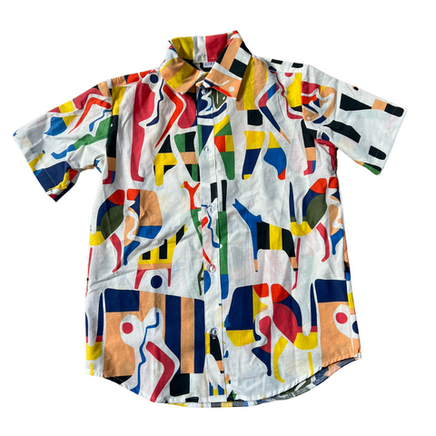 Alfie OG Party Shirt for Boys Made In The Raddest Vintage Fabrics Handmade in Australia