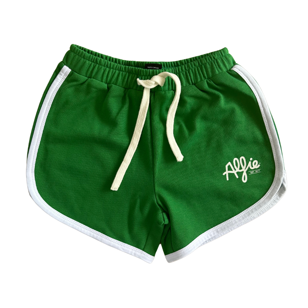 a Modern 2011 Est – Twist with Shorts Vibes Alfie - 70s Vintage Green Retro | Kids Alfie