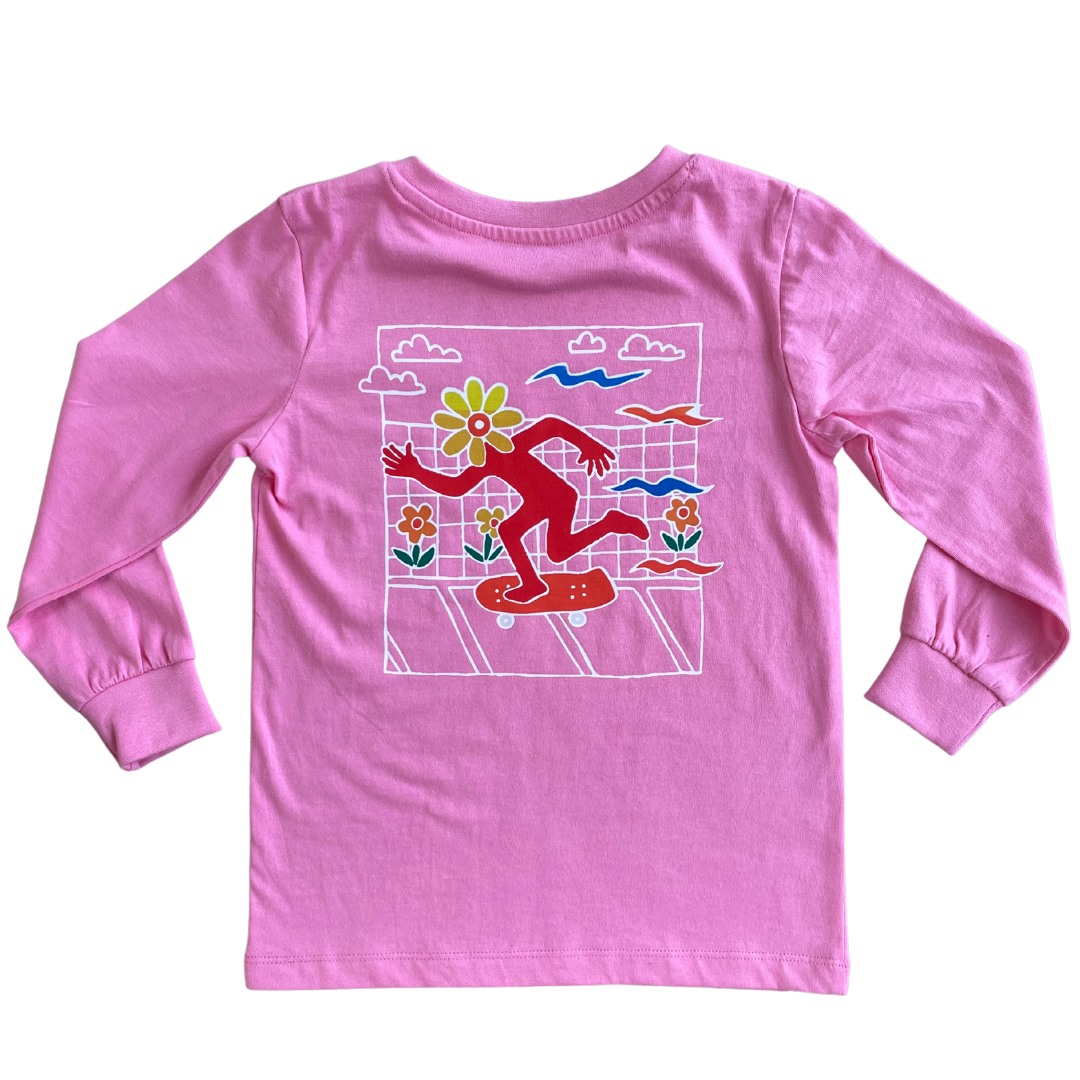 Alfie Pink Flowerman Tee T-Shirt Kids with Rad Print