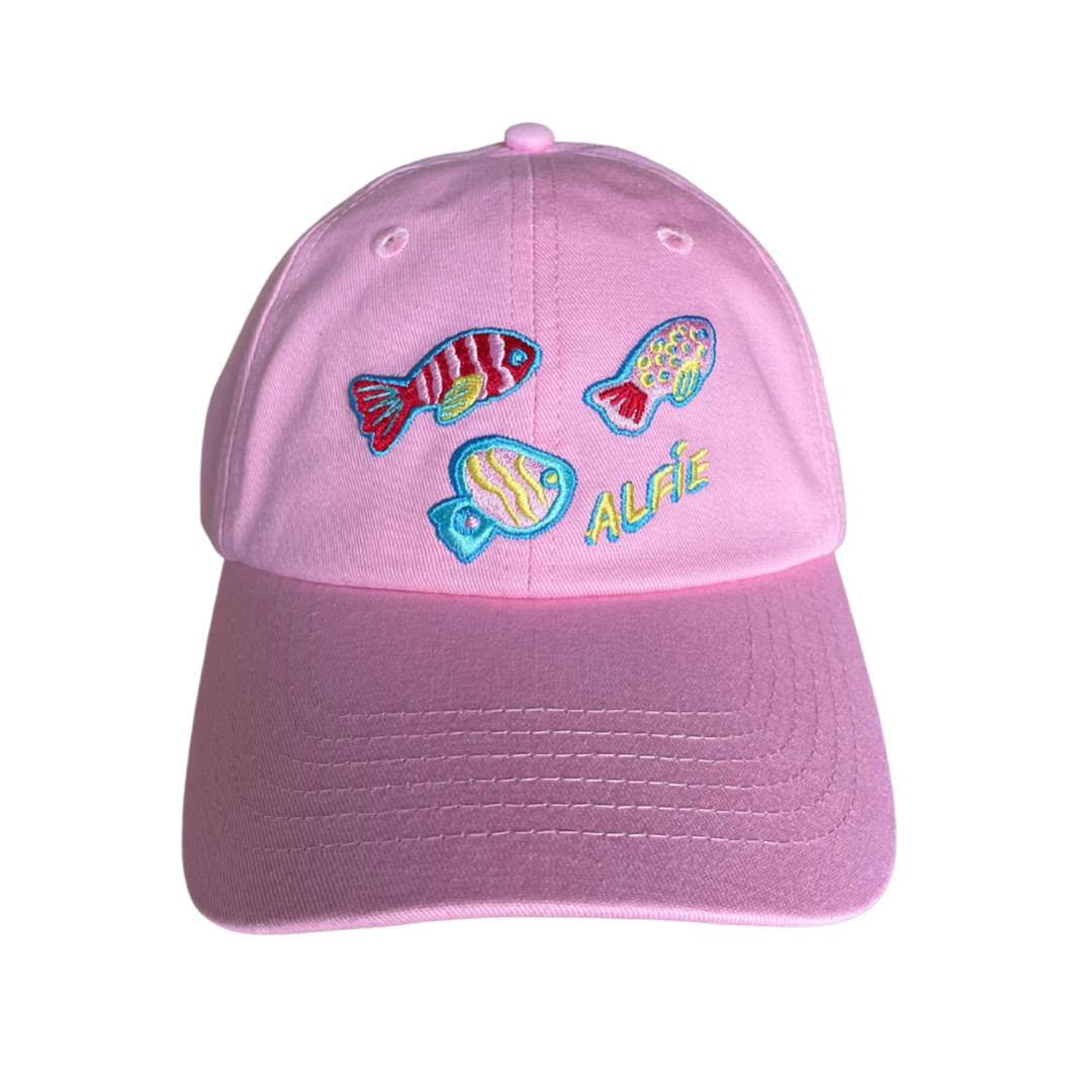 Fish baseball cap sales