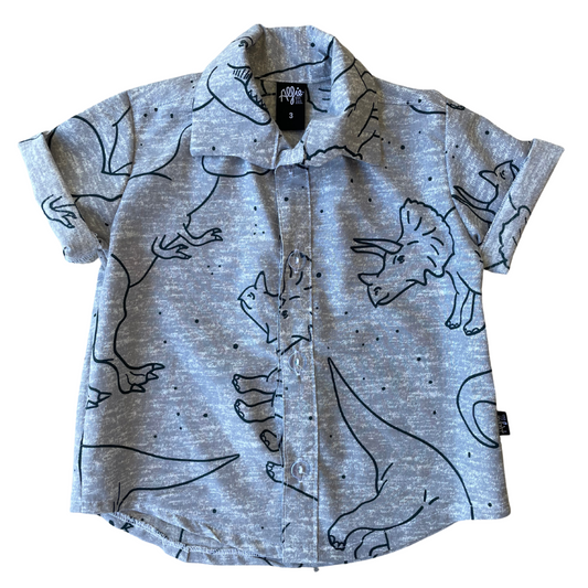 Grey Dino Party Shirt